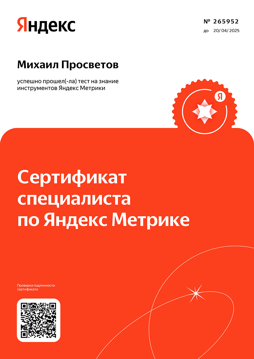 Сертификат Promo Group — 12